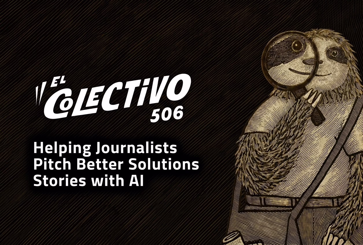 El Colectivo 506 case study cover in Victorian engraving illustration style with warm tones