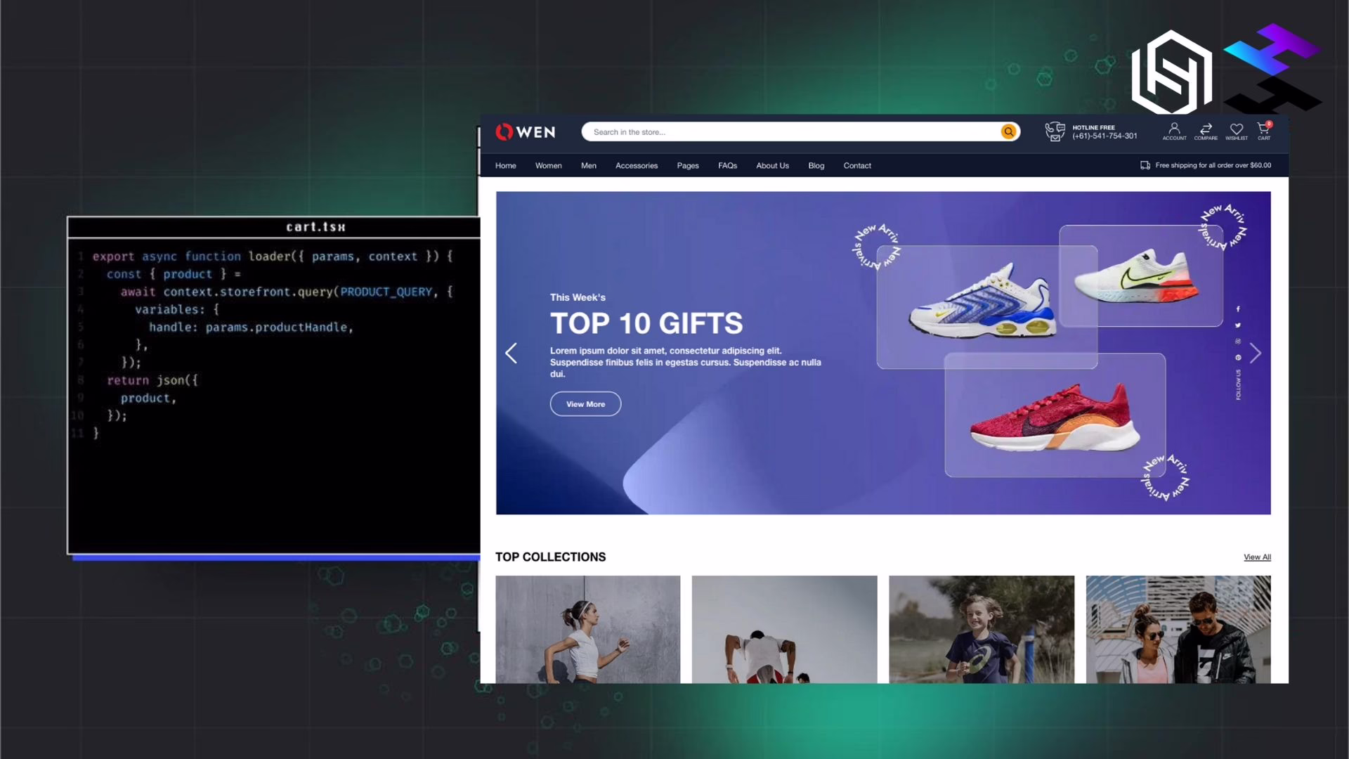 Shopify Hydrogen headless commerce documentation screenshot