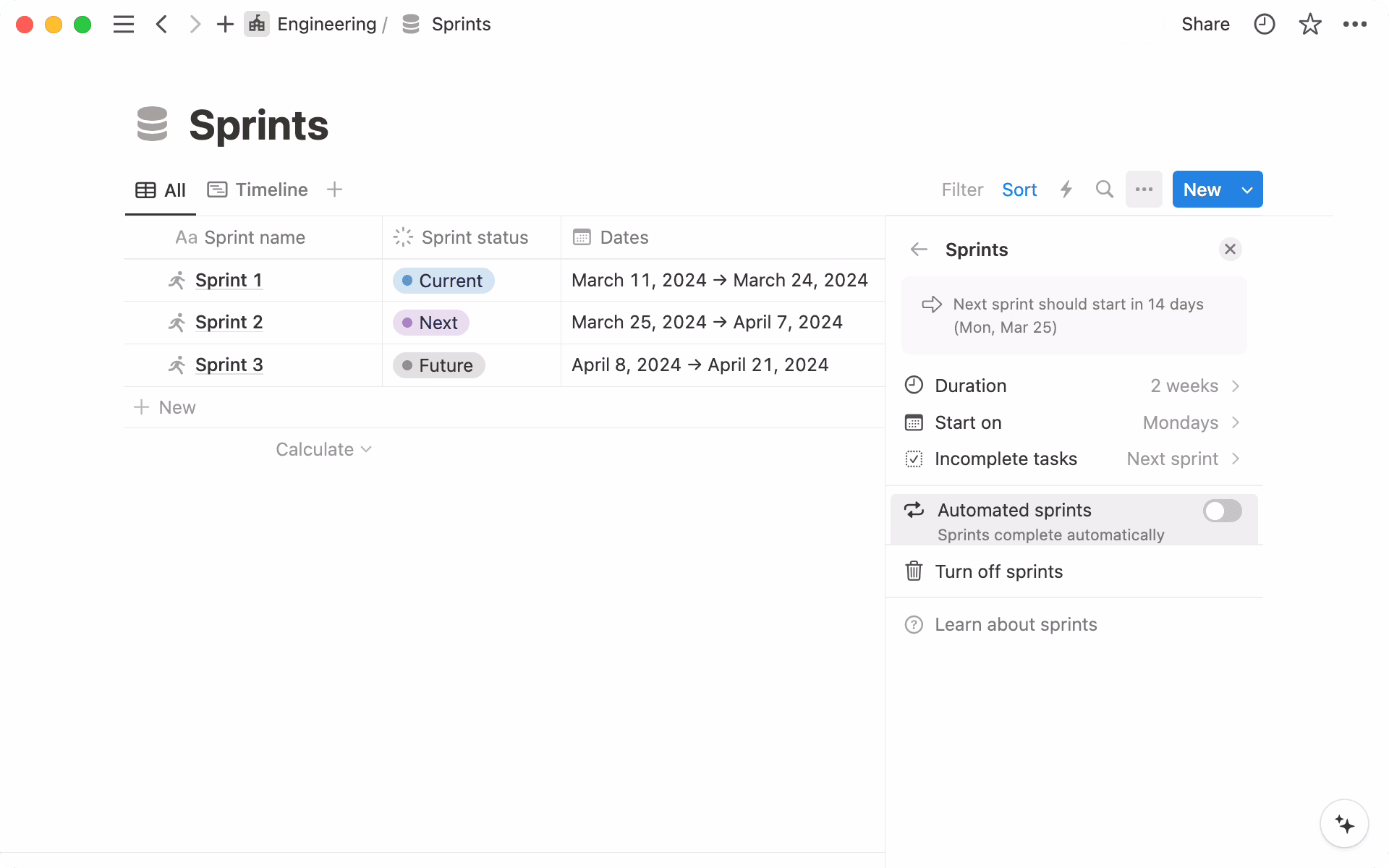 Weekly discovery planning board showing a Monday to Friday cadence
