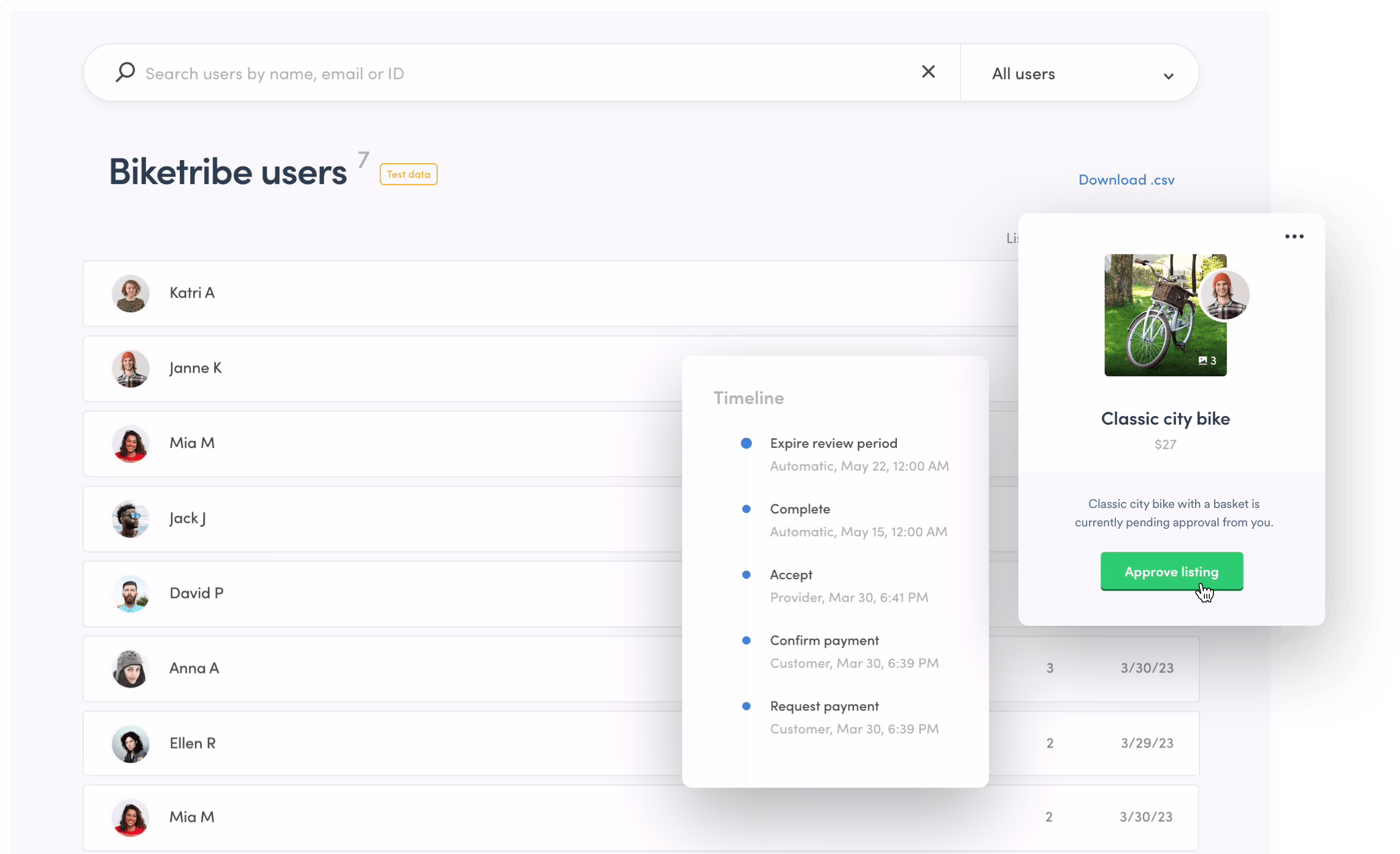 Marketplace platform interface for building a marketplace website